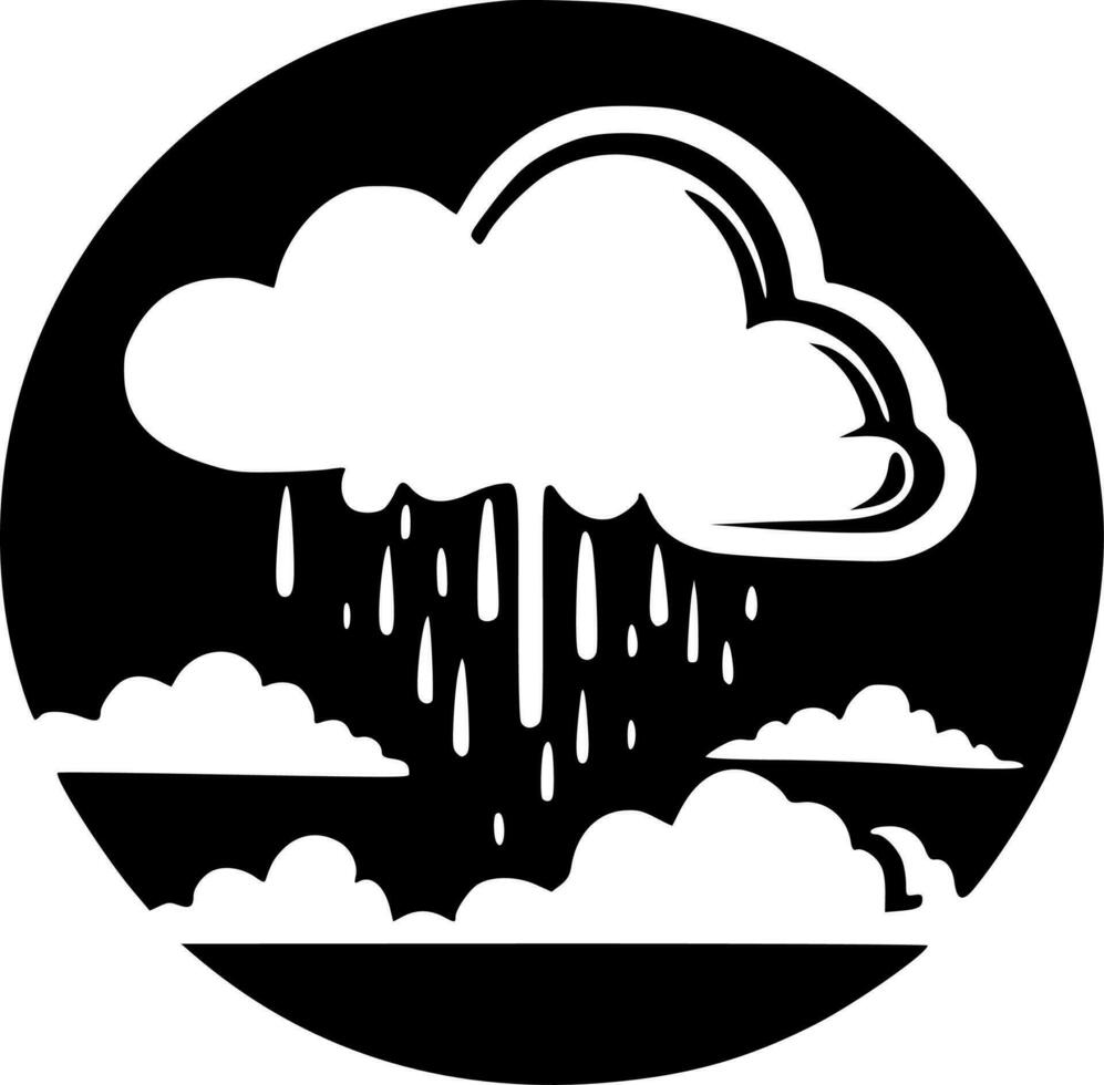 des nuages - minimaliste et plat logo - vecteur illustration