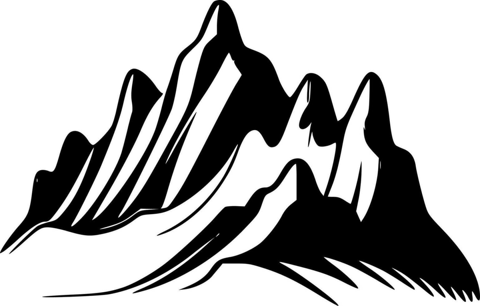 montagnes - haute qualité vecteur logo - vecteur illustration idéal pour T-shirt graphique