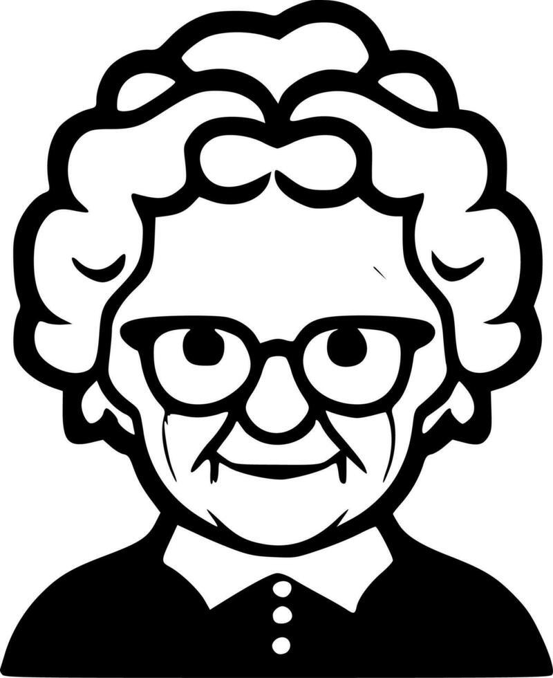 grand-mère - haute qualité vecteur logo - vecteur illustration idéal pour T-shirt graphique