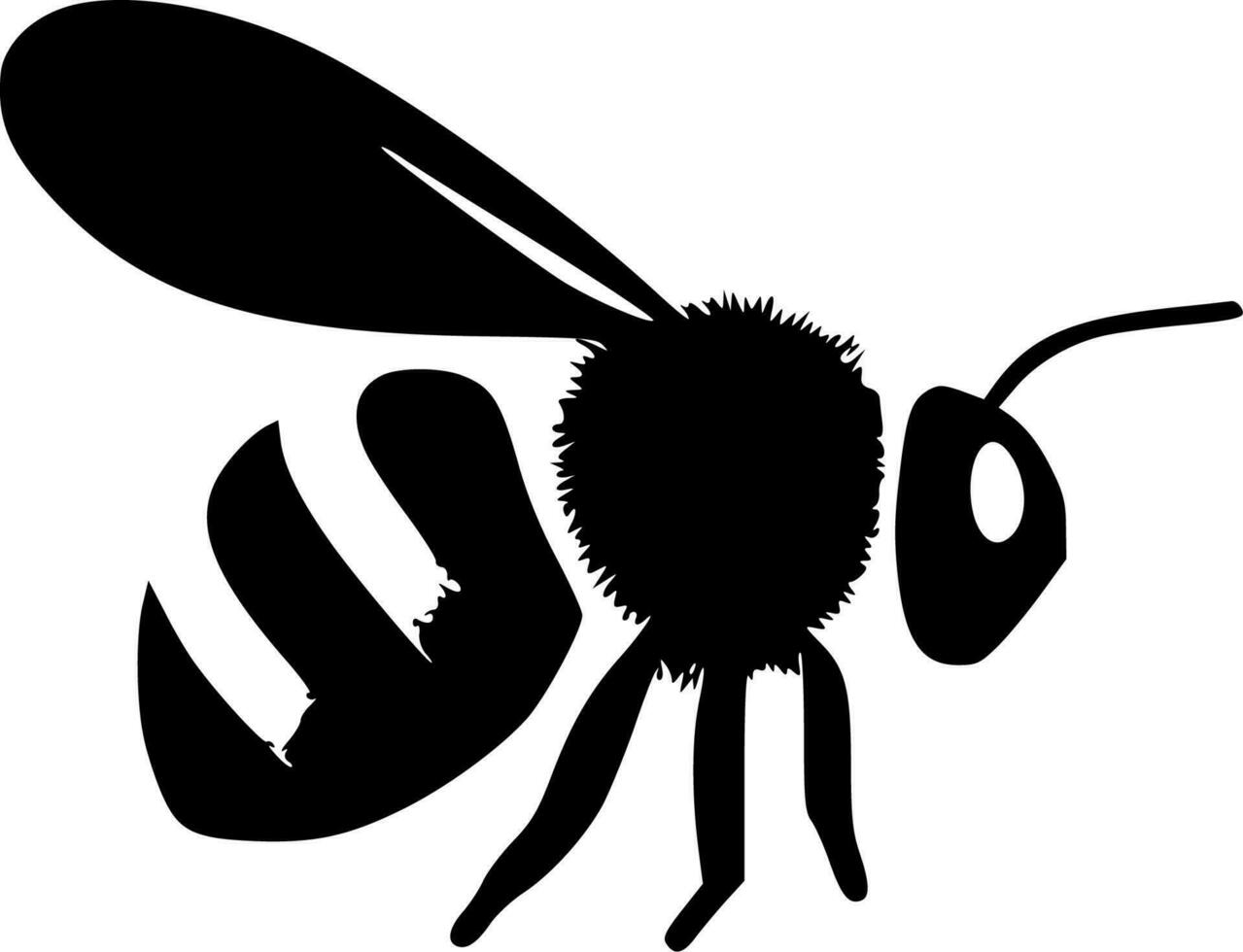 abeille - minimaliste et plat logo - vecteur illustration