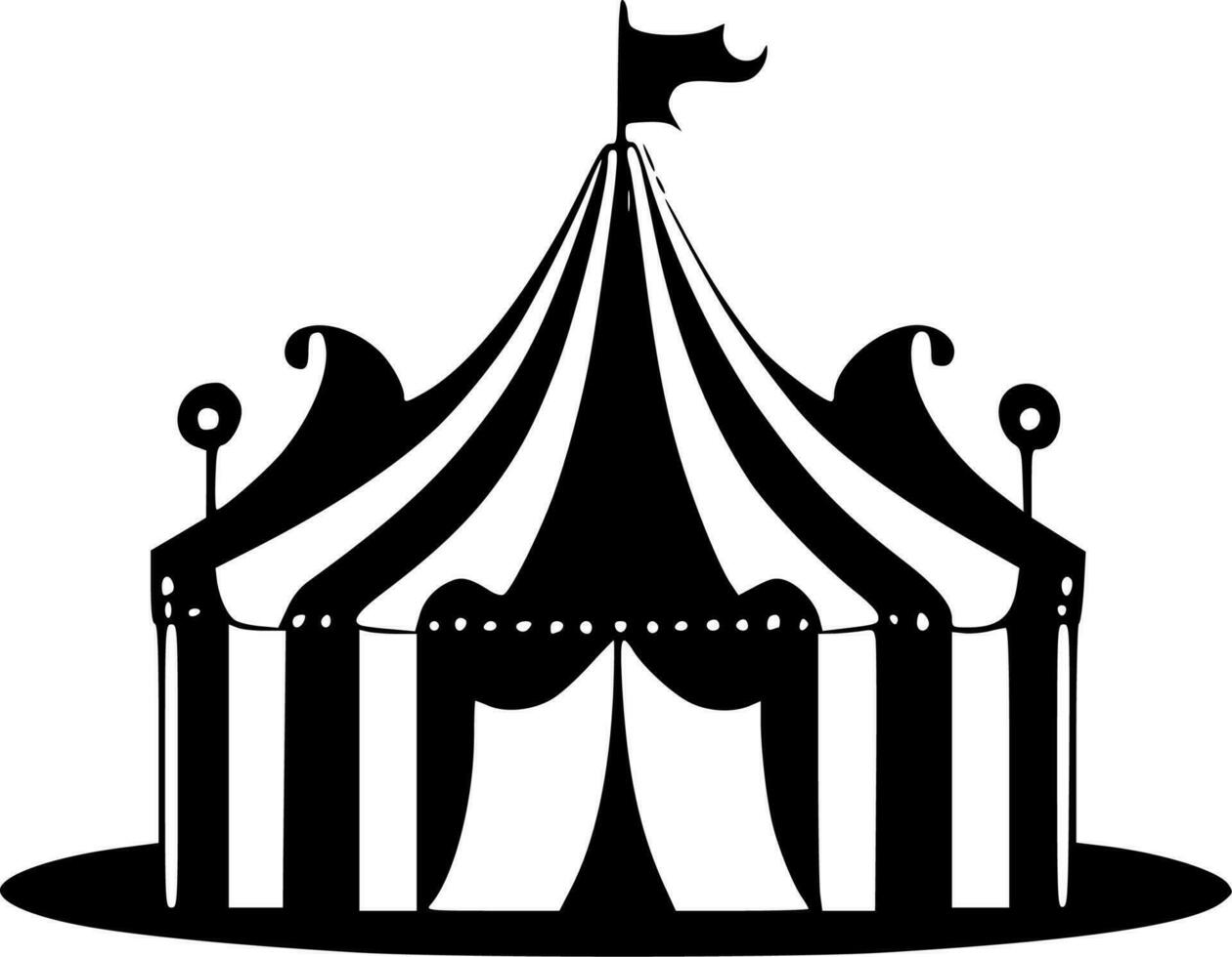 cirque - minimaliste et plat logo - vecteur illustration