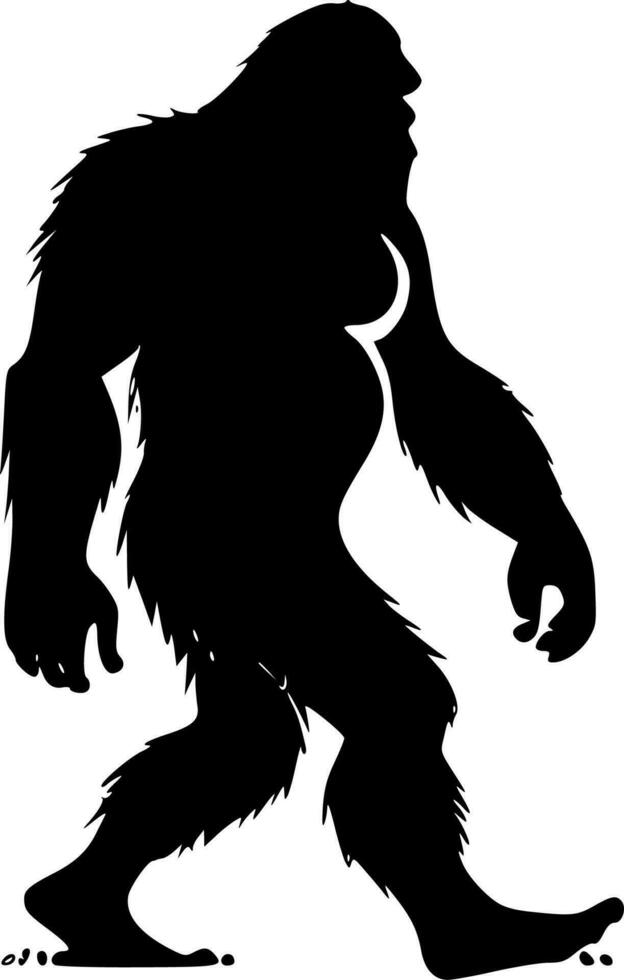 bigfoot - minimaliste et plat logo - vecteur illustration