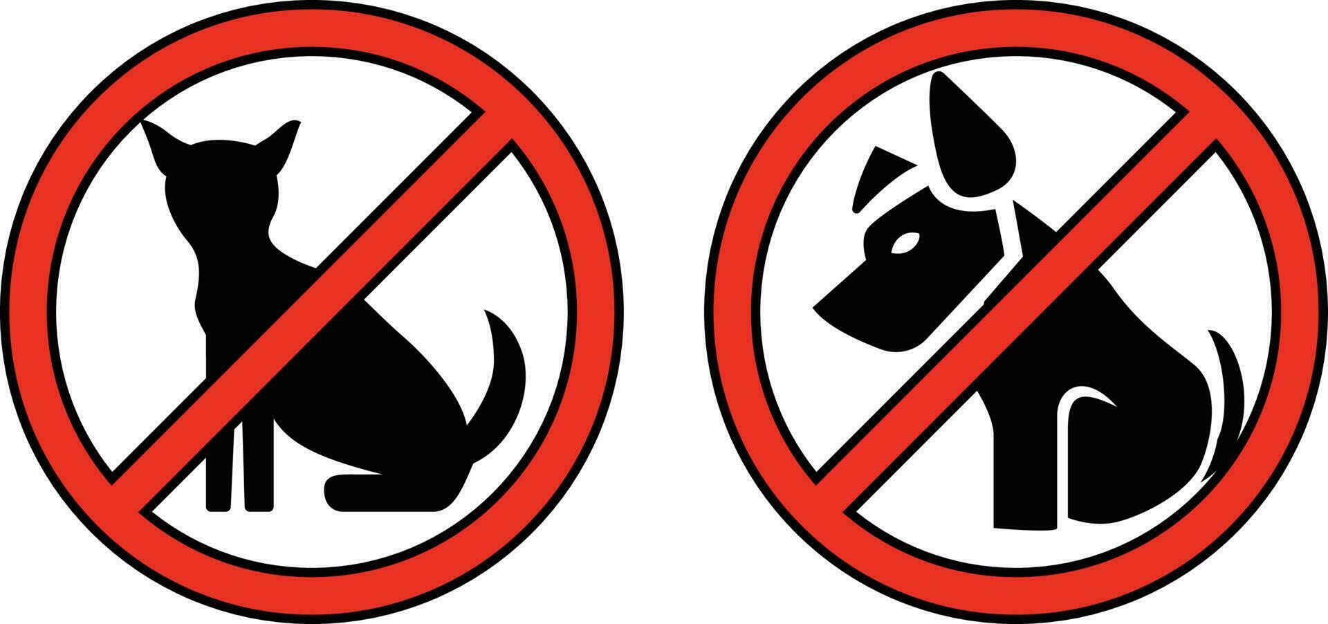 non animaux domestiques autorisé, non chats autorisé, faire chiens autorisé, non chats T-shirt concept vecteur illustration