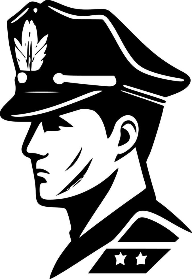 police - minimaliste et plat logo - vecteur illustration