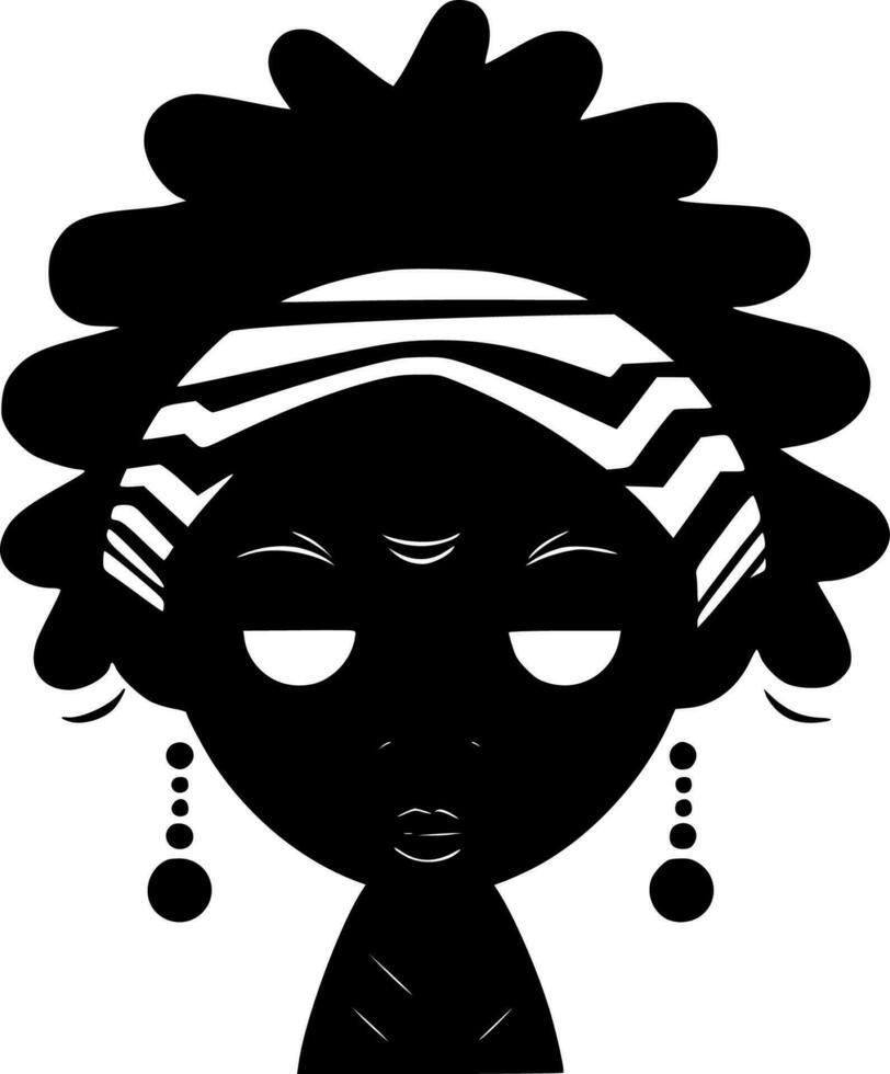 africain - minimaliste et plat logo - vecteur illustration
