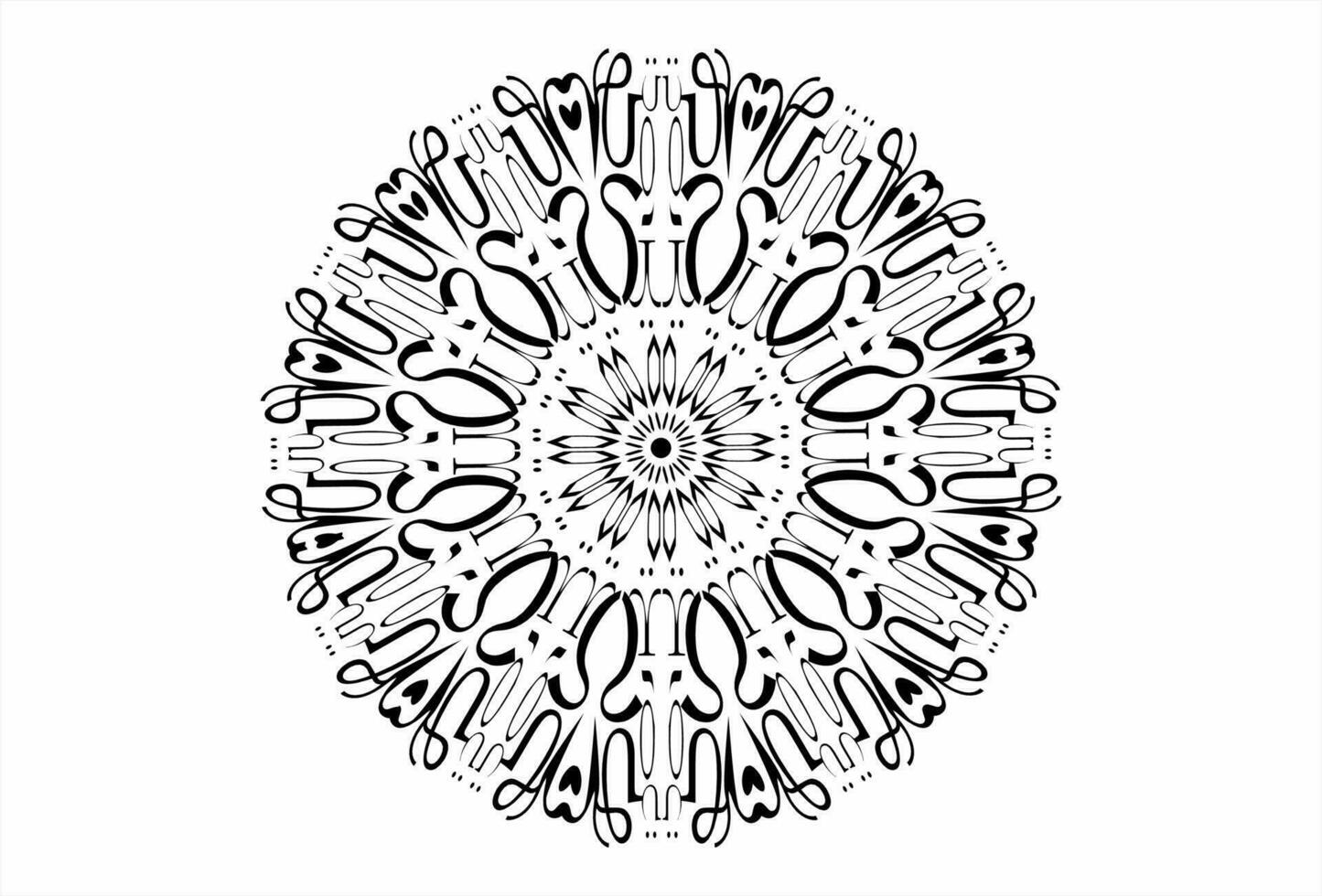 mandala luxe abstrait floral ornement. excellent vecteur