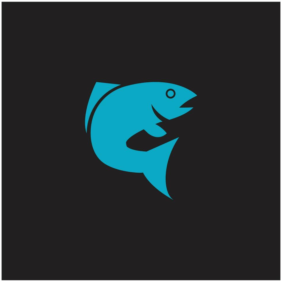 modèle de logo de poisson. symbole de vecteur créatif