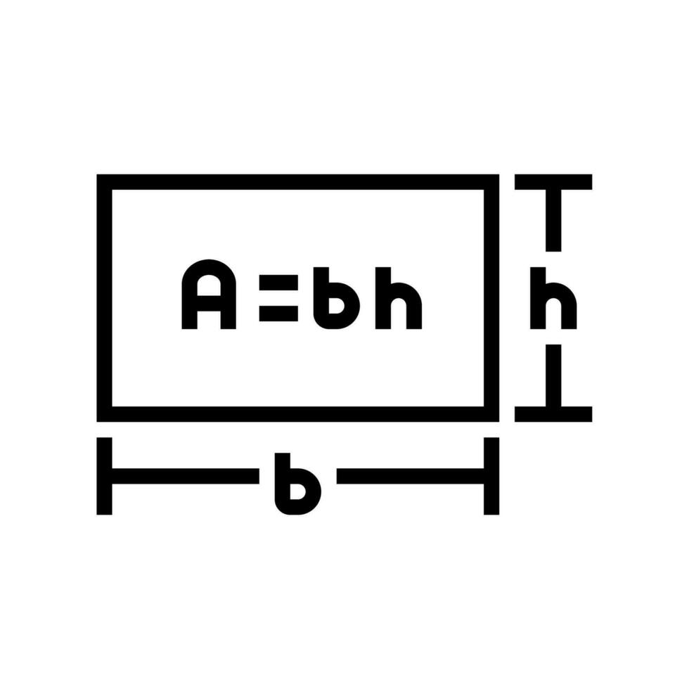 géométrie éducation science ligne icône vecteur illustration