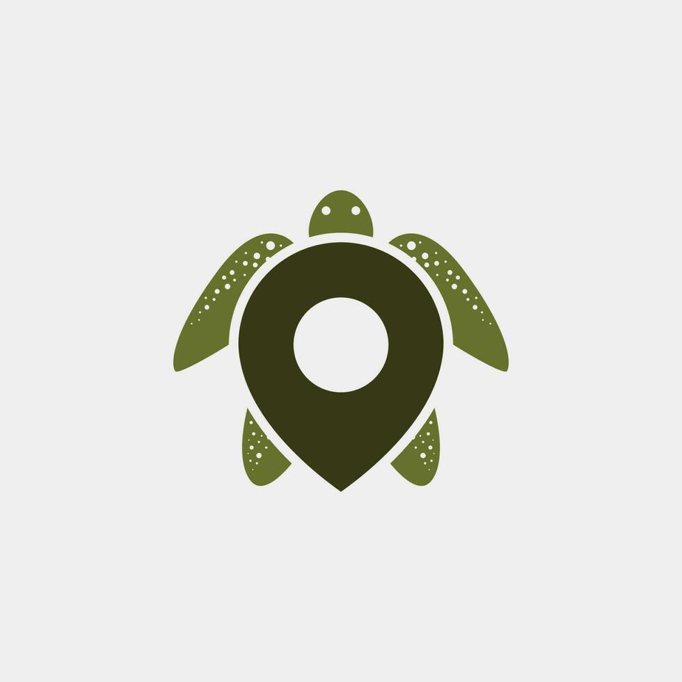 tortue emplacement logo. cette logo a le sens de sagesse, durabilité, humilité, et longévité. il pouvez être utilisé pour environnemental, conservation, tourisme, recherche, et développement entreprises, etc. vecteur