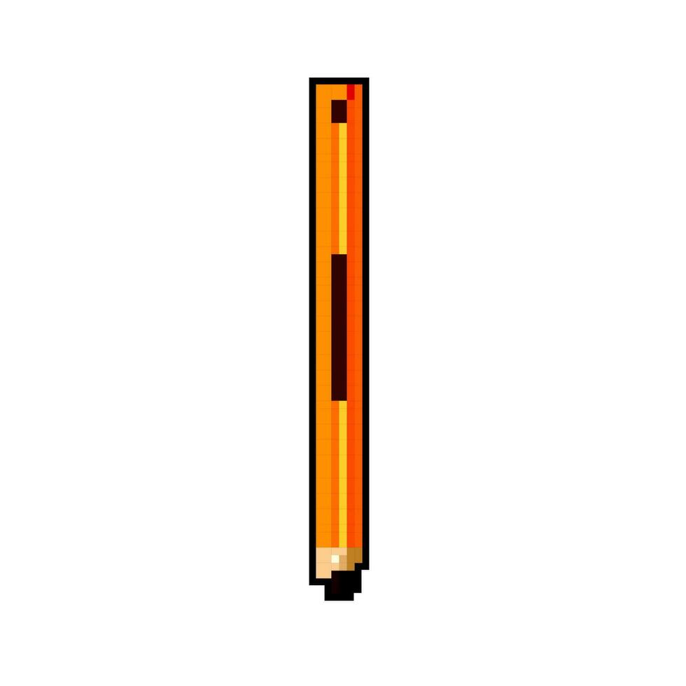éducation crayon Jeu pixel art vecteur illustration