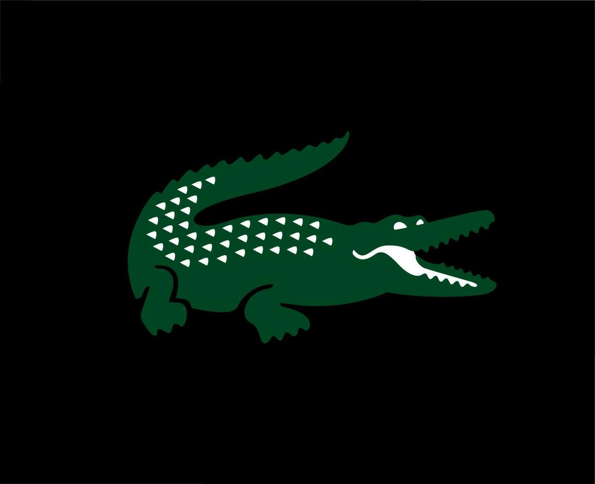 lacoste logo marque symbole conception vêtements mode vecteur illustration avec noir Contexte