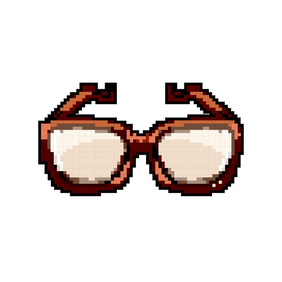 fille des lunettes de soleil femmes Jeu pixel art vecteur illustration