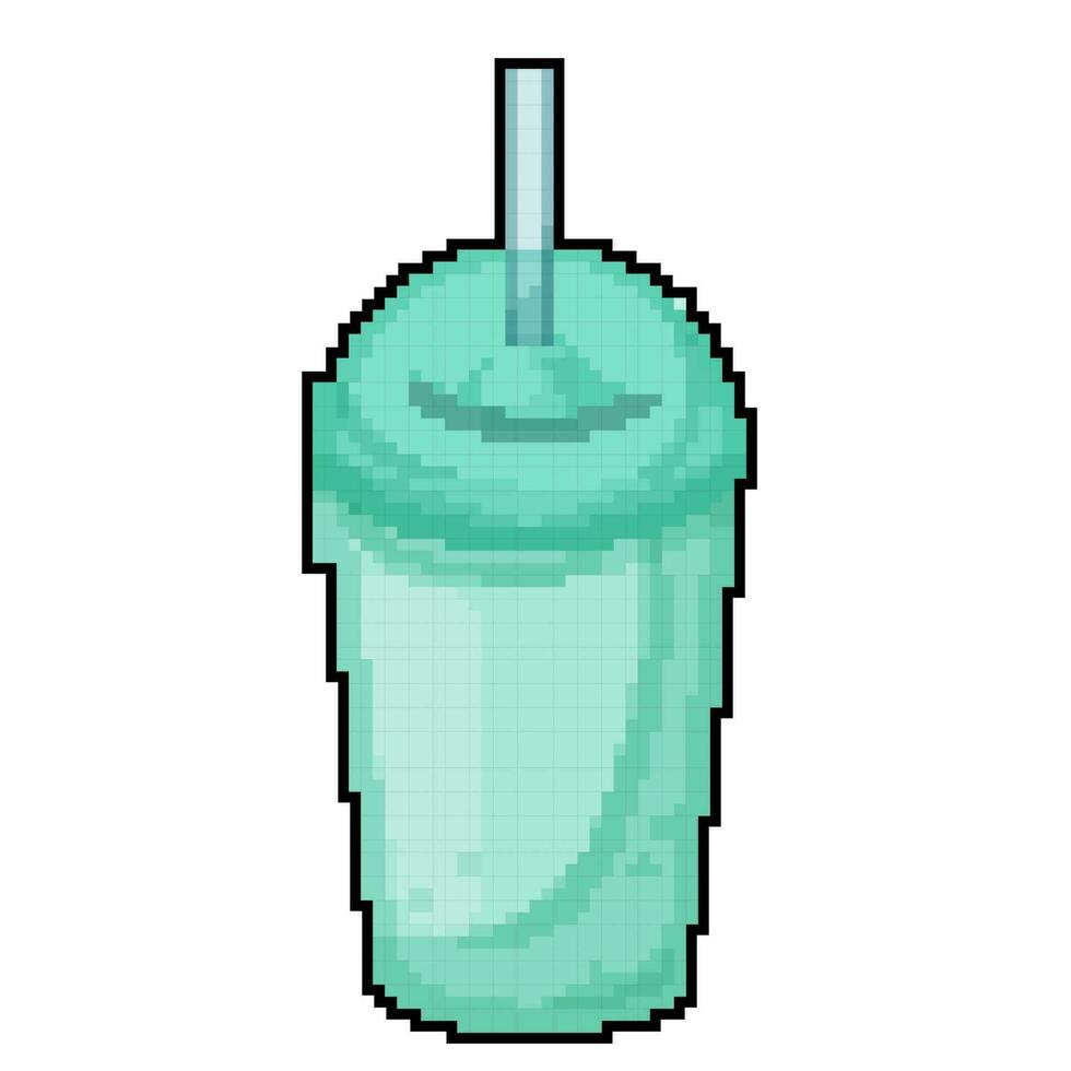 l'eau sippy tasse Jeu pixel art vecteur illustration