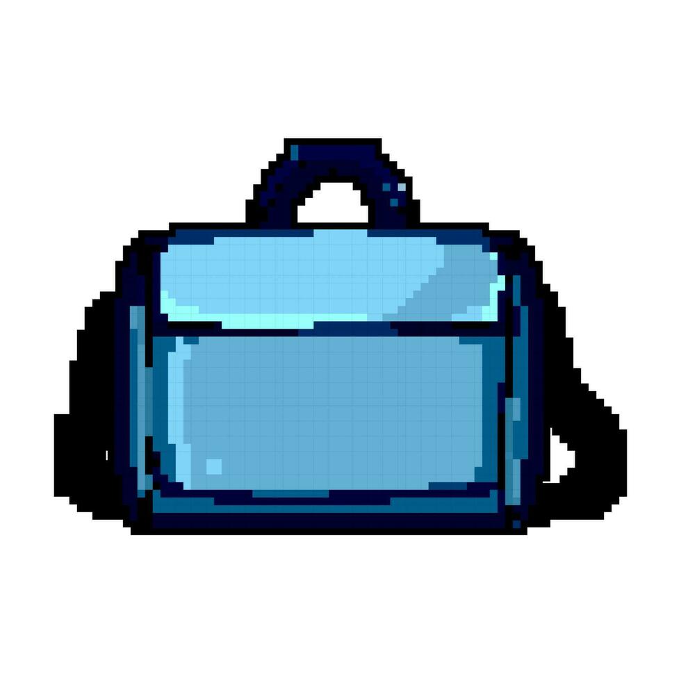 ordinateur portable sac Jeu pixel art vecteur illustration