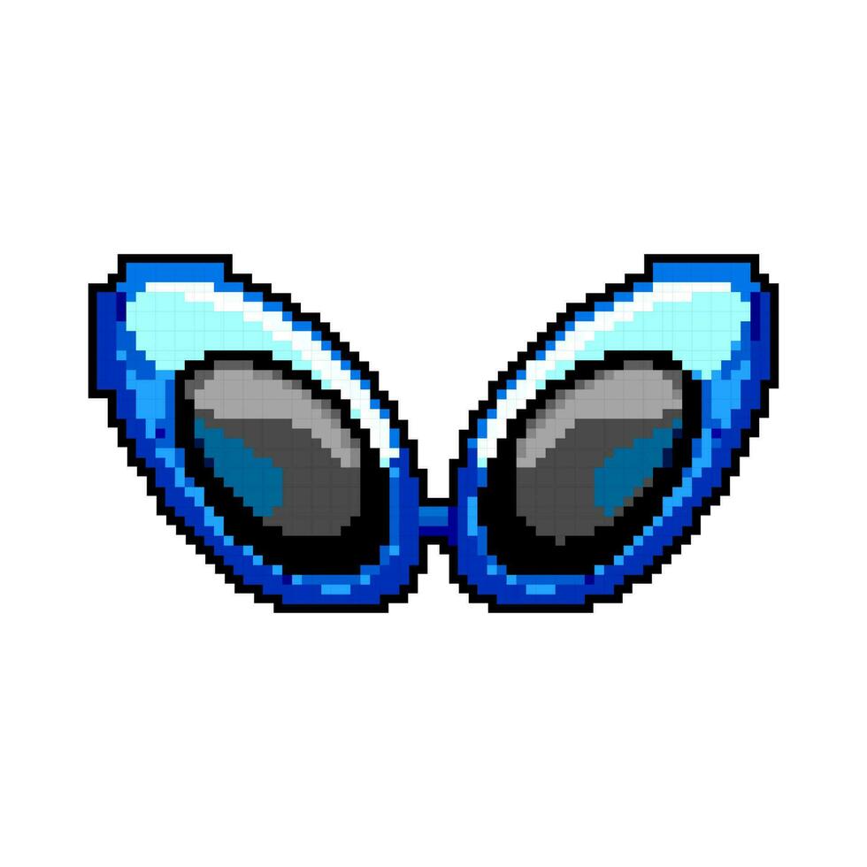 costume fête des lunettes Jeu pixel art vecteur illustration