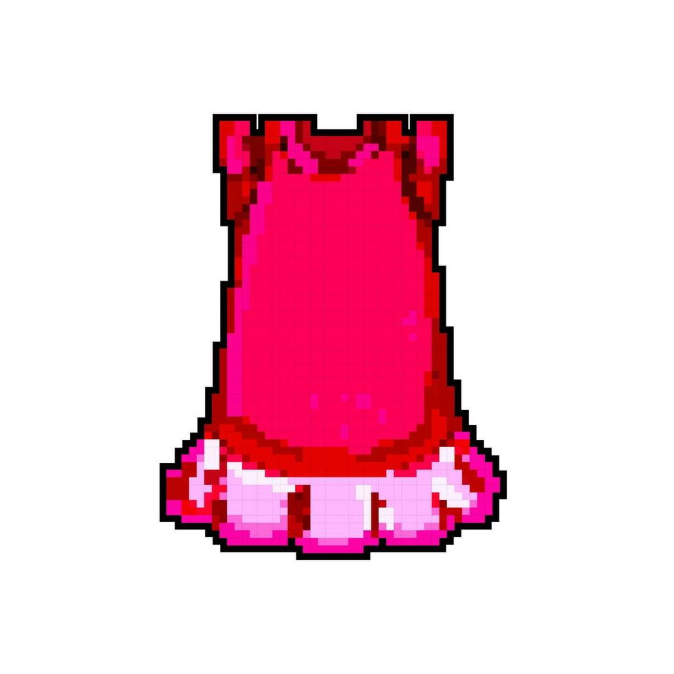 beauté chemise de nuit fille Jeu pixel art vecteur illustration