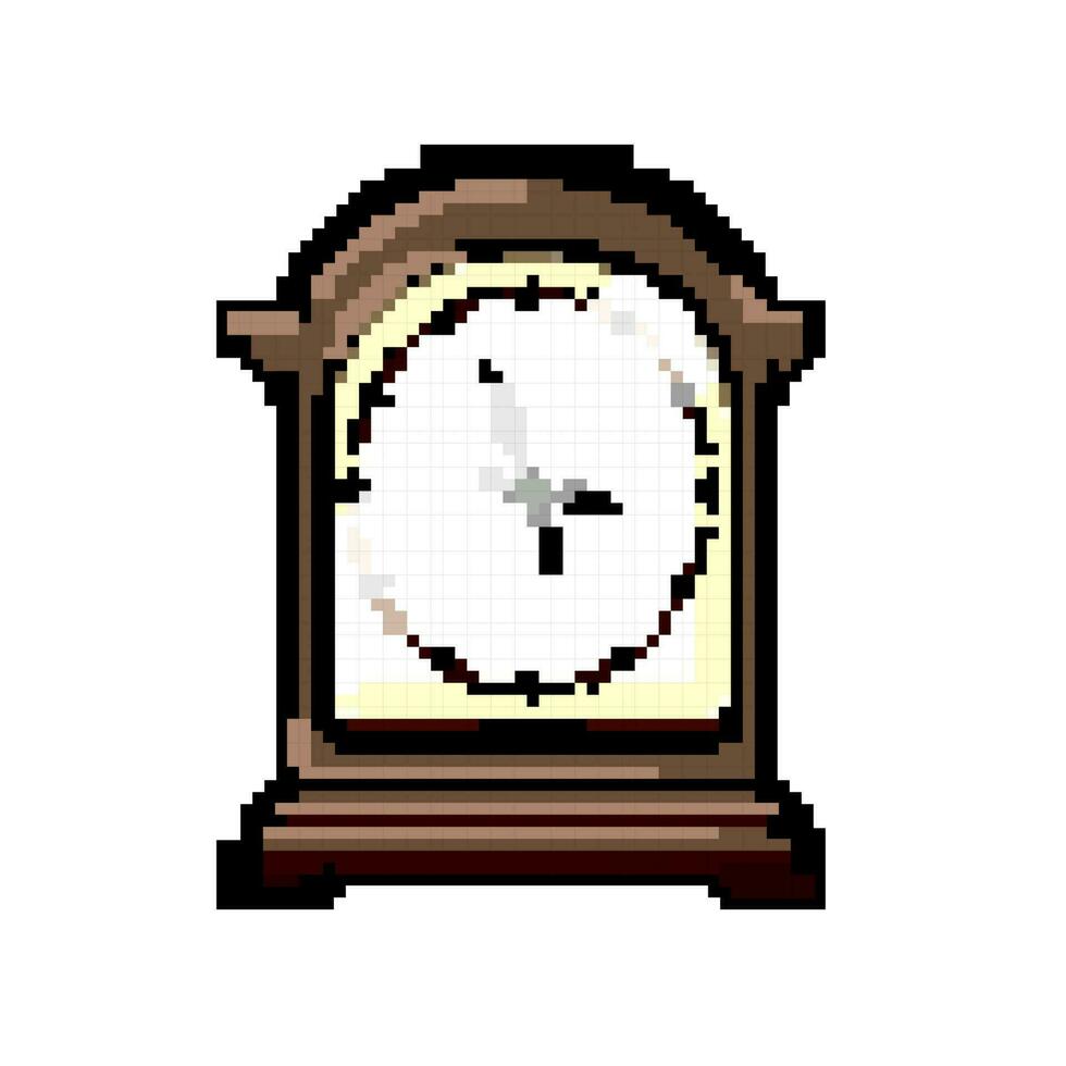 antique l'horloge ancien Jeu pixel art vecteur illustration