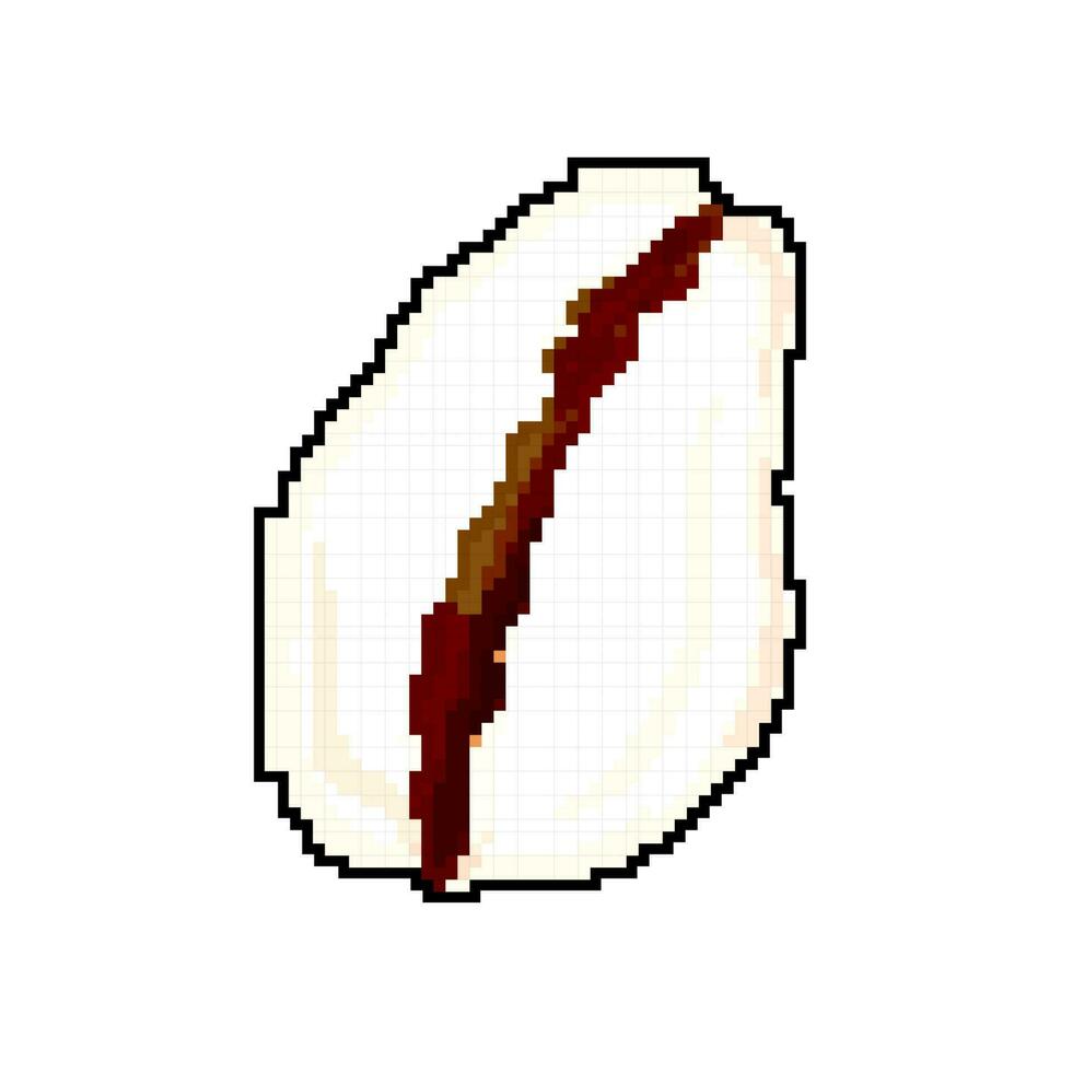 Marin mer coquille Jeu pixel art vecteur illustration