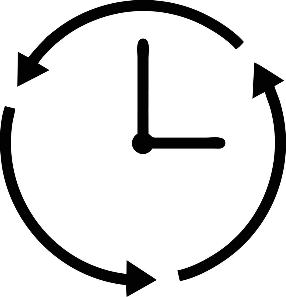 l'horloge icône symbole conception image. illustration de le alarme regarder temps isolé vecteur image. eps dix