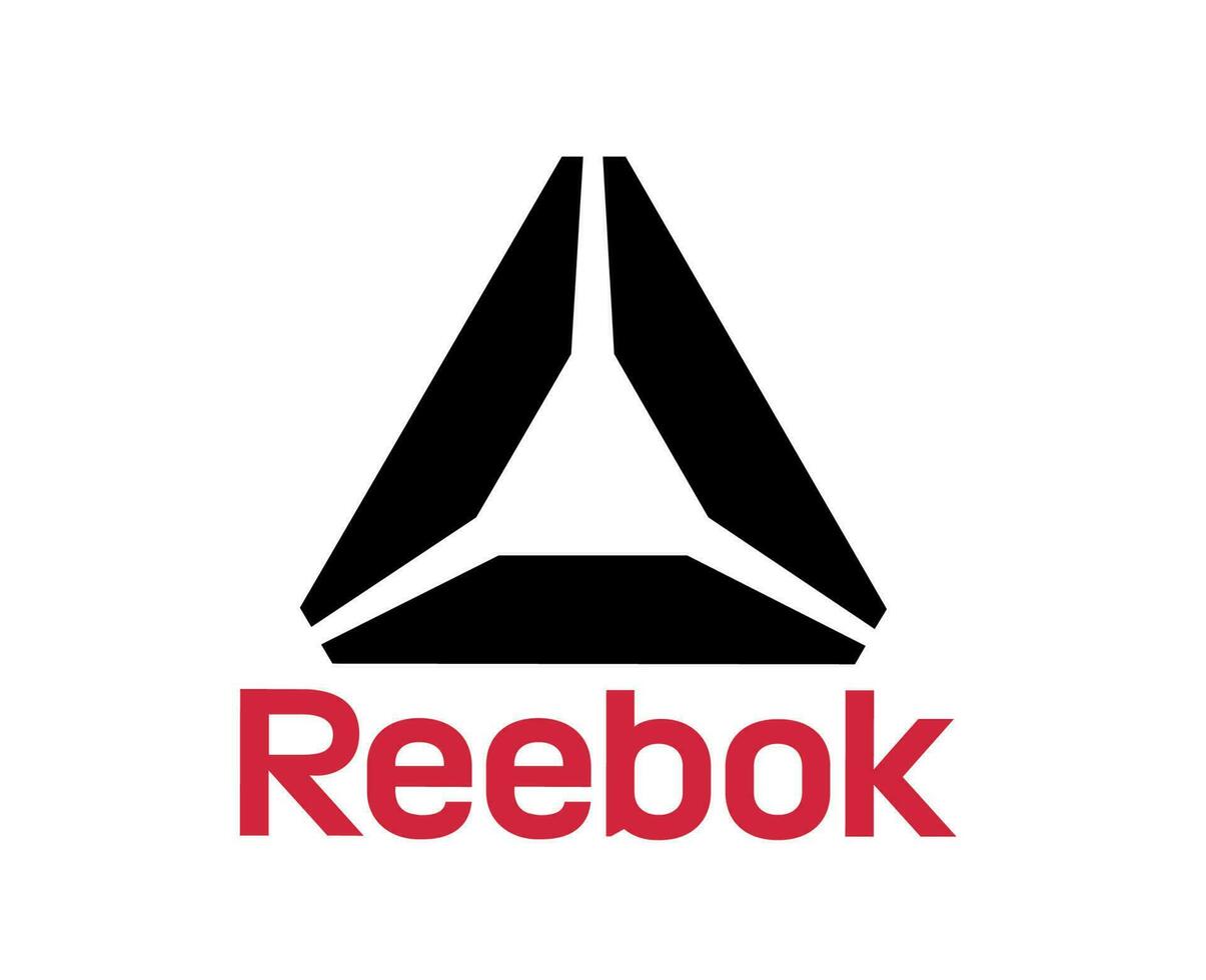 reebok marque logo symbole avec Nom vêtements conception icône abstrait vecteur illustration