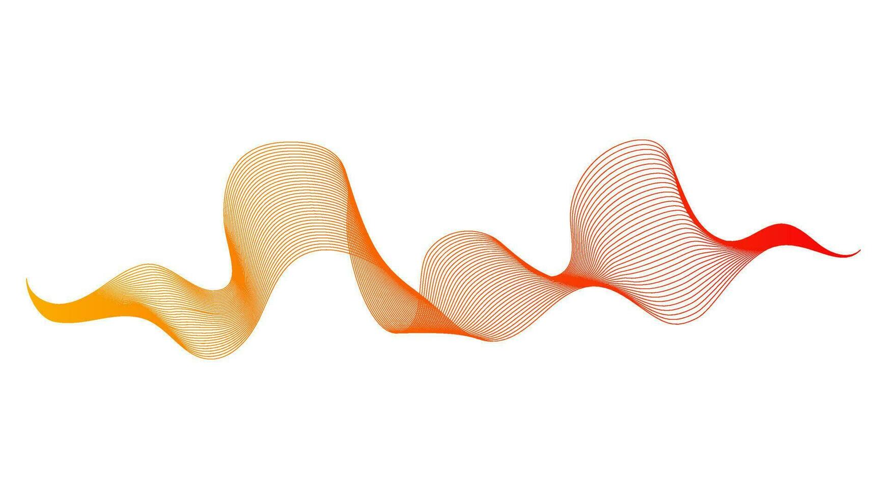 toile de fond abstraite avec des lignes de dégradé de vagues colorées sur fond blanc. fond de technologie moderne, conception de vagues. illustration vectorielle vecteur