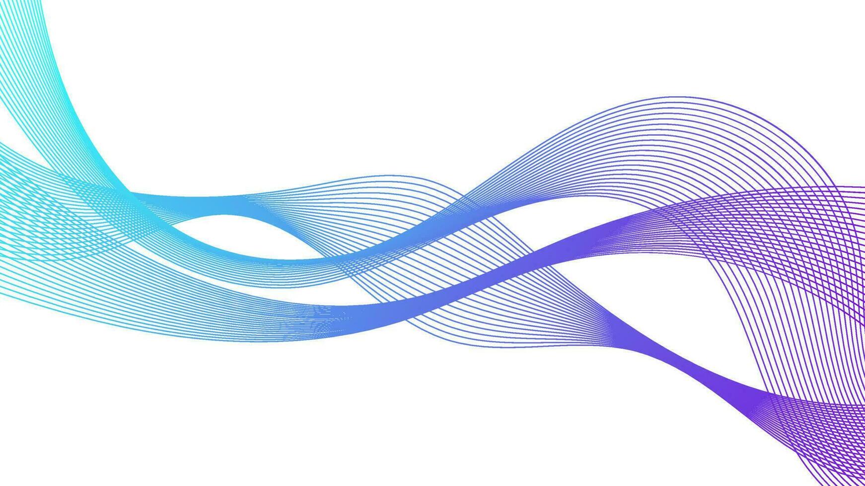 toile de fond abstraite avec des lignes de dégradé de vagues colorées sur fond blanc. fond de technologie moderne, conception de vagues. illustration vectorielle vecteur