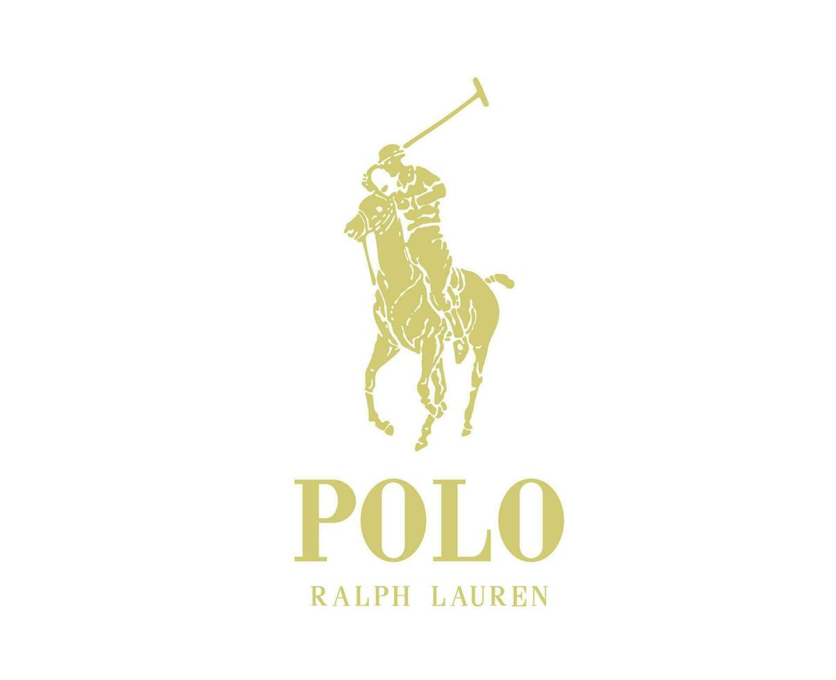 polo Ralph Lauren marque logo or symbole vêtements conception icône abstrait vecteur illustration