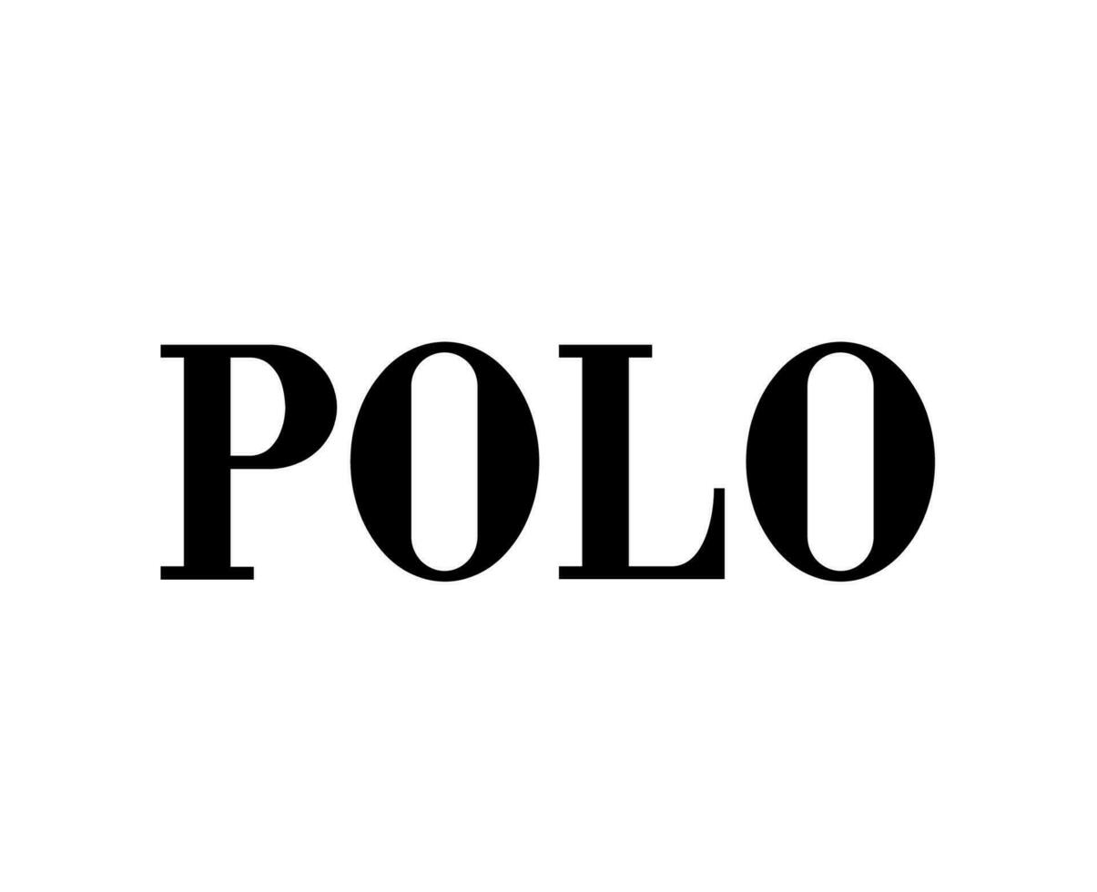 polo marque logo Nom noir symbole vêtements conception icône abstrait vecteur illustration