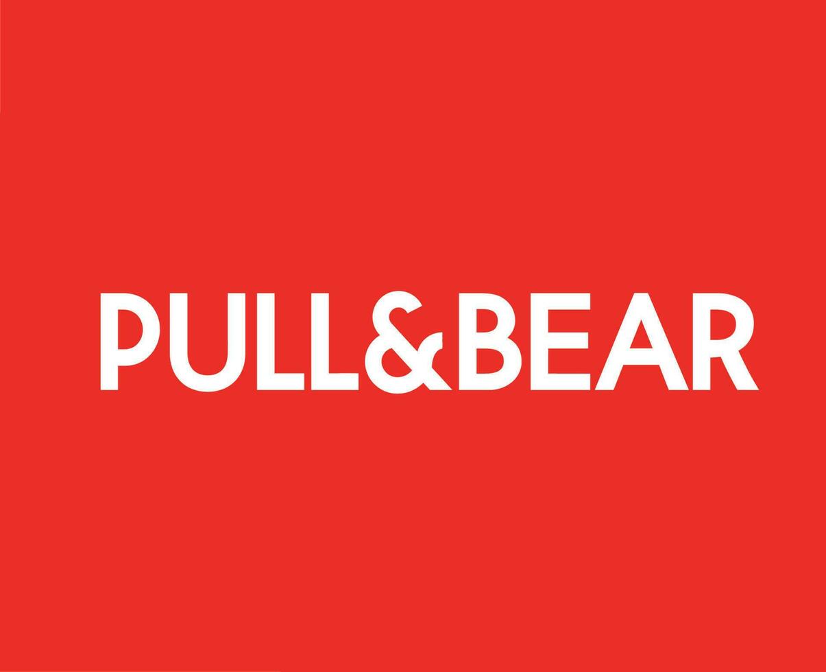 tirer et ours marque logo symbole blanc vêtements conception icône abstrait vecteur illustration avec rouge Contexte