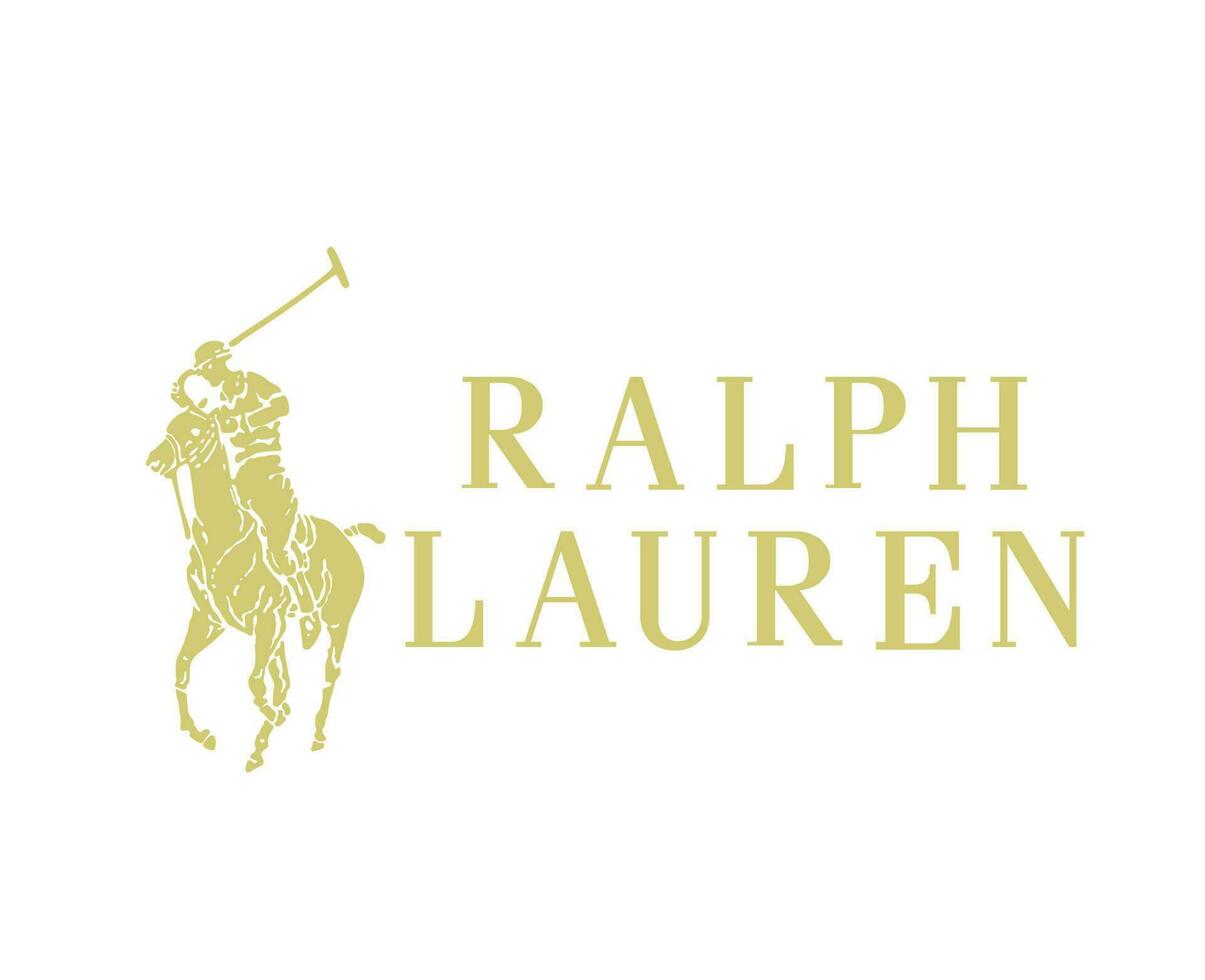 Ralph Lauren marque symbole or logo vêtements conception icône abstrait vecteur illustration