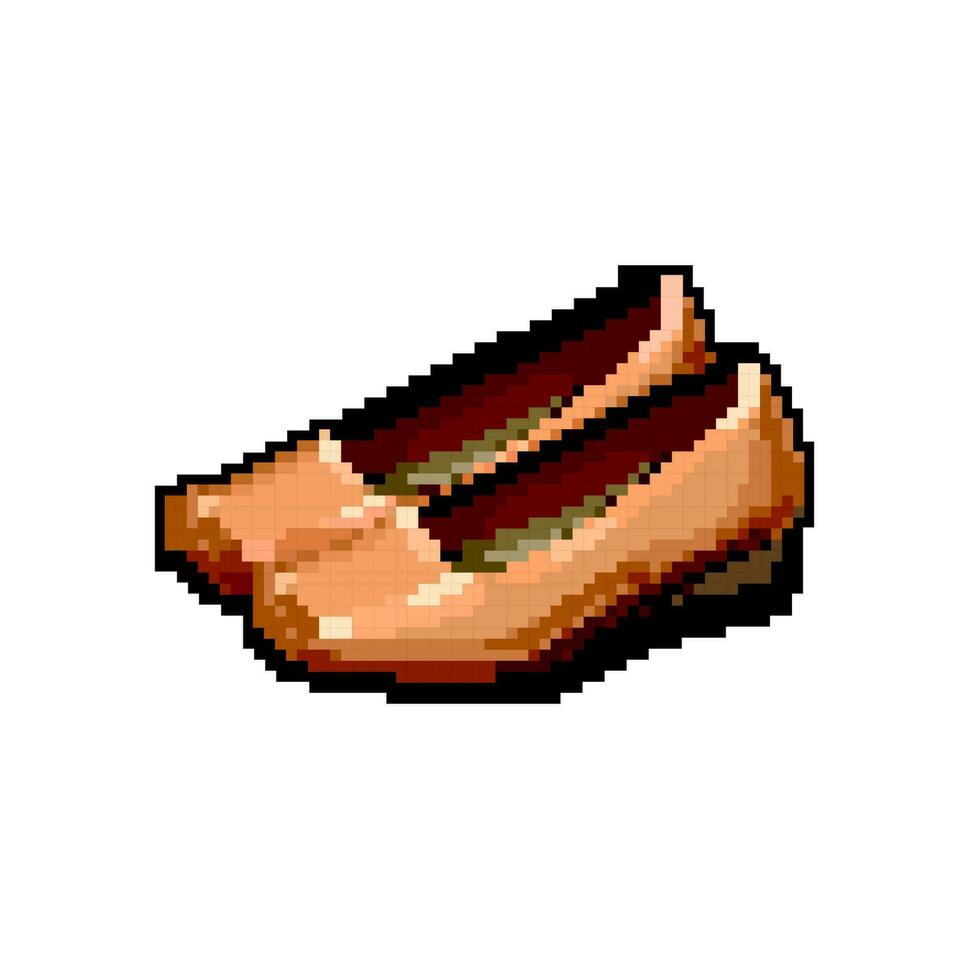 fille femme des chaussures Jeu pixel art vecteur illustration