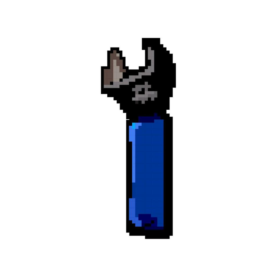 un service clé outil Jeu pixel art vecteur illustration