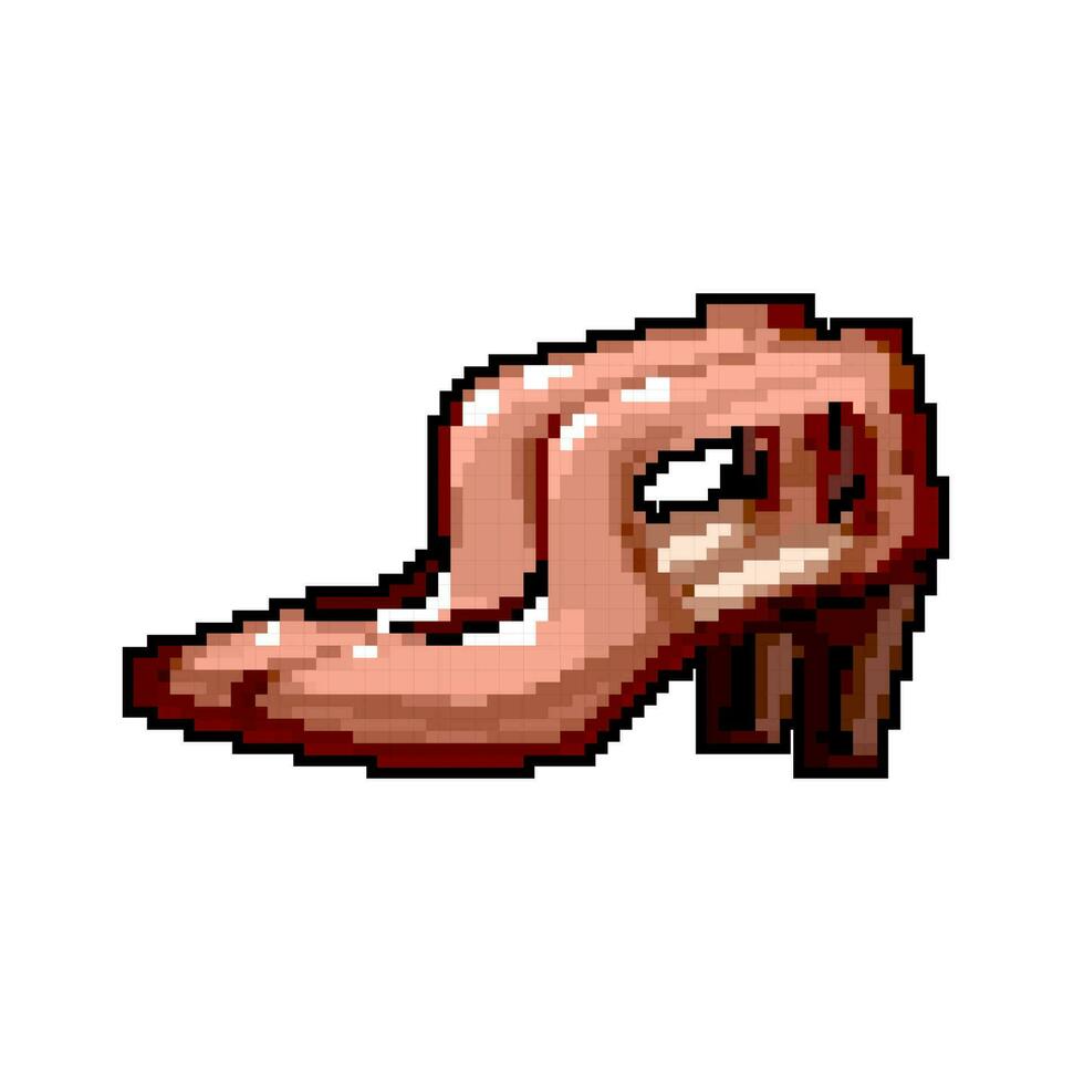 chaussure femme des chaussures Jeu pixel art vecteur illustration