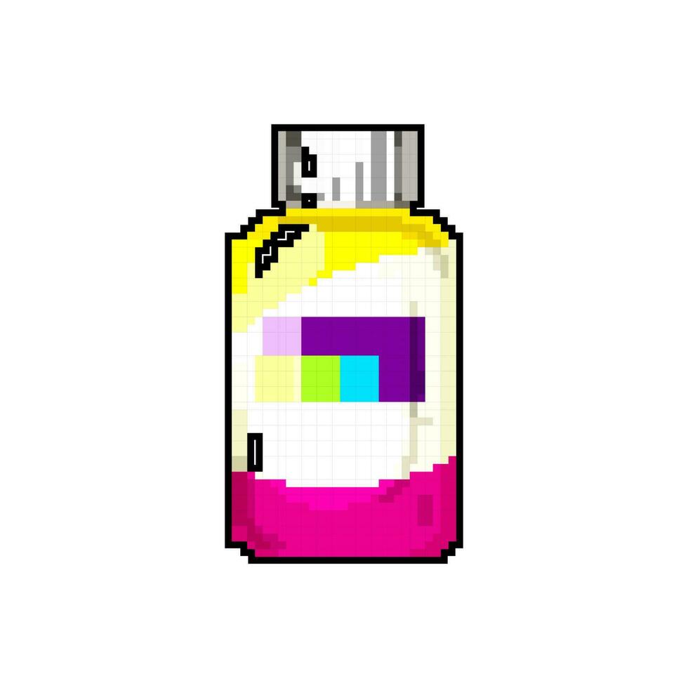 pilule vitamine bouteille Jeu pixel art vecteur illustration