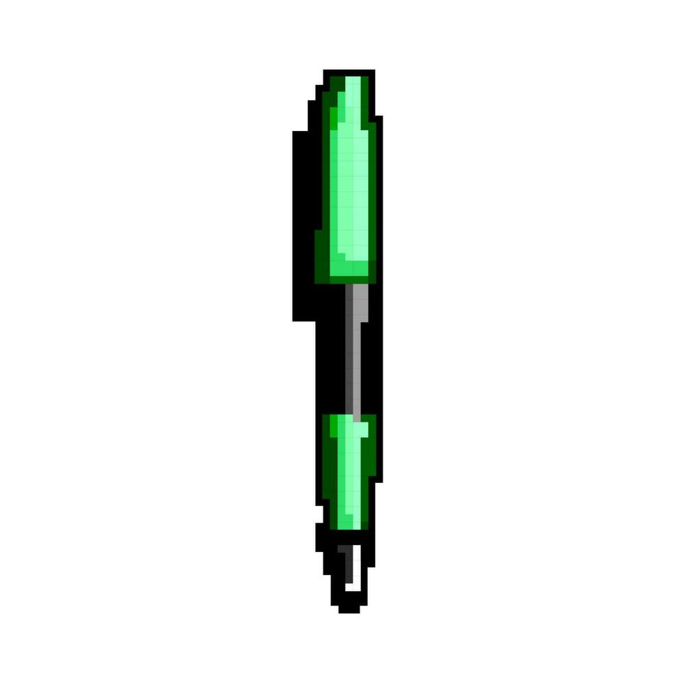 affaires stylo Jeu pixel art vecteur illustration