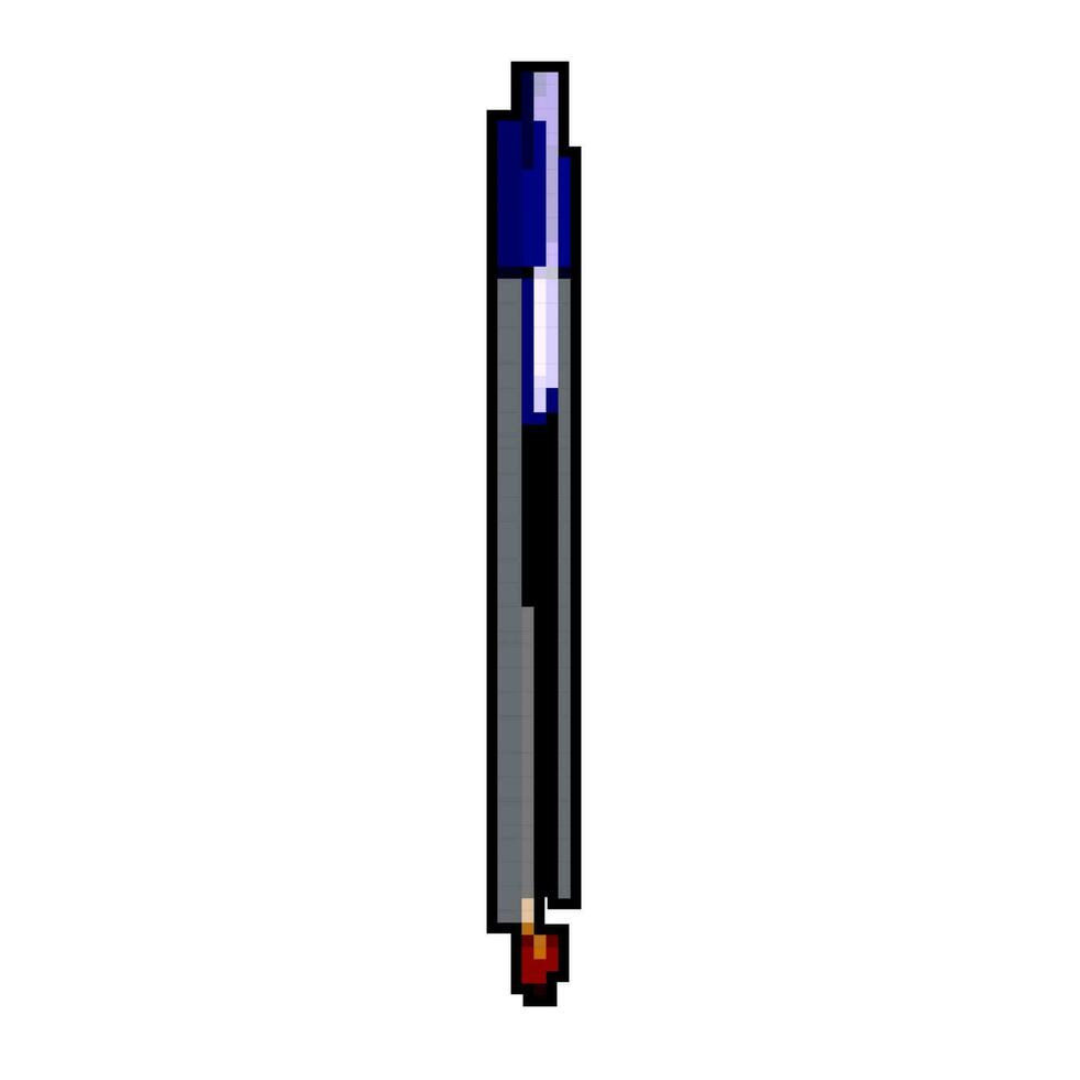 éducation stylo Jeu pixel art vecteur illustration