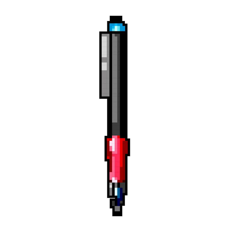 Bureau crayon Jeu pixel art vecteur illustration