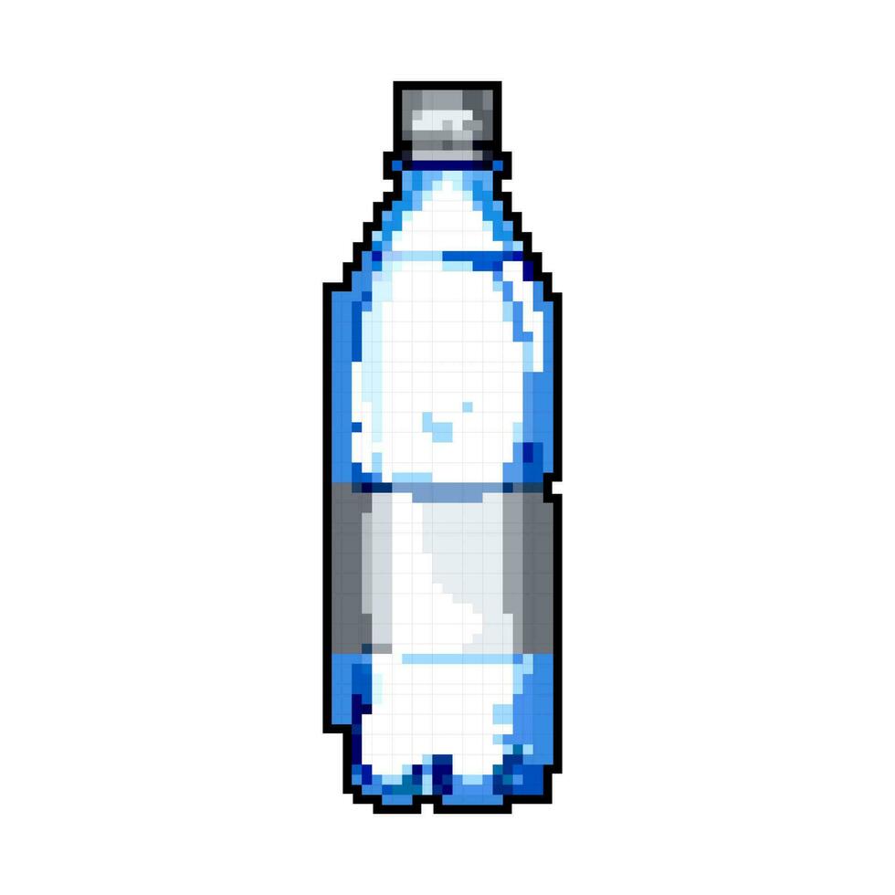 en bonne santé minéral l'eau bouteille Jeu pixel art vecteur illustration
