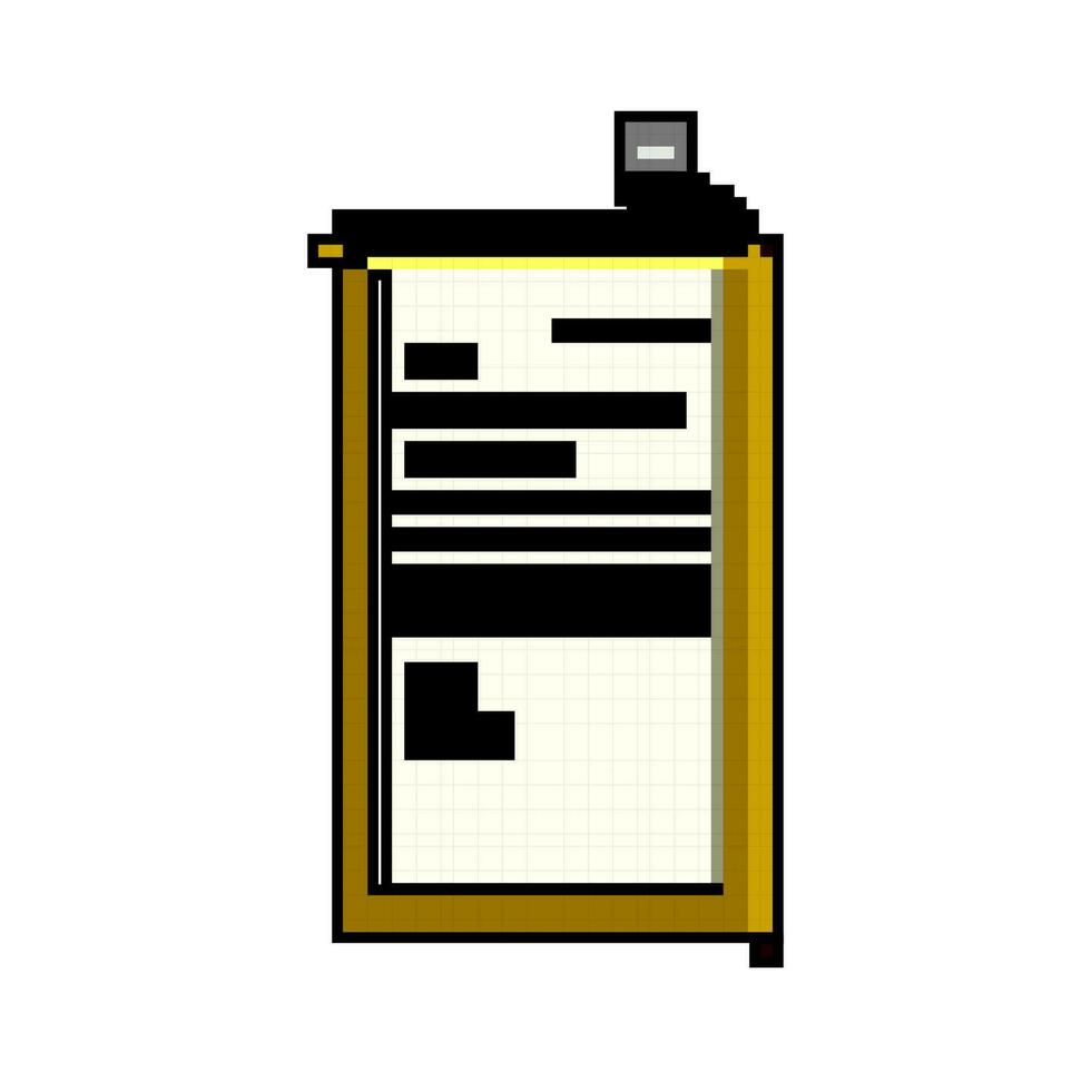 dispositif mobile téléphone batterie Jeu pixel art vecteur illustration