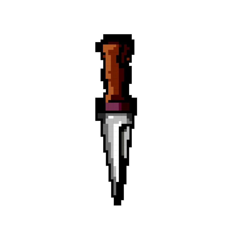 lame médiéval arme Jeu pixel art vecteur illustration