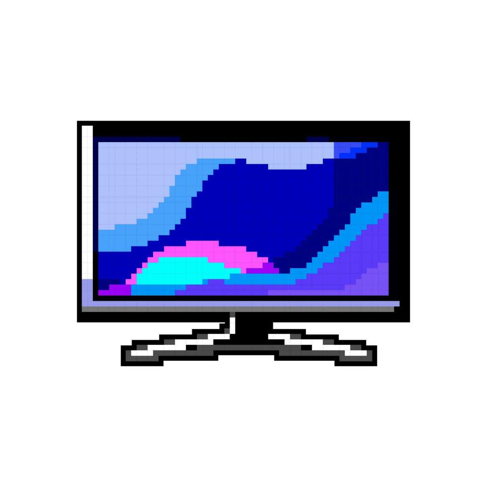 cyber moniteur PC jeu Jeu pixel art vecteur illustration