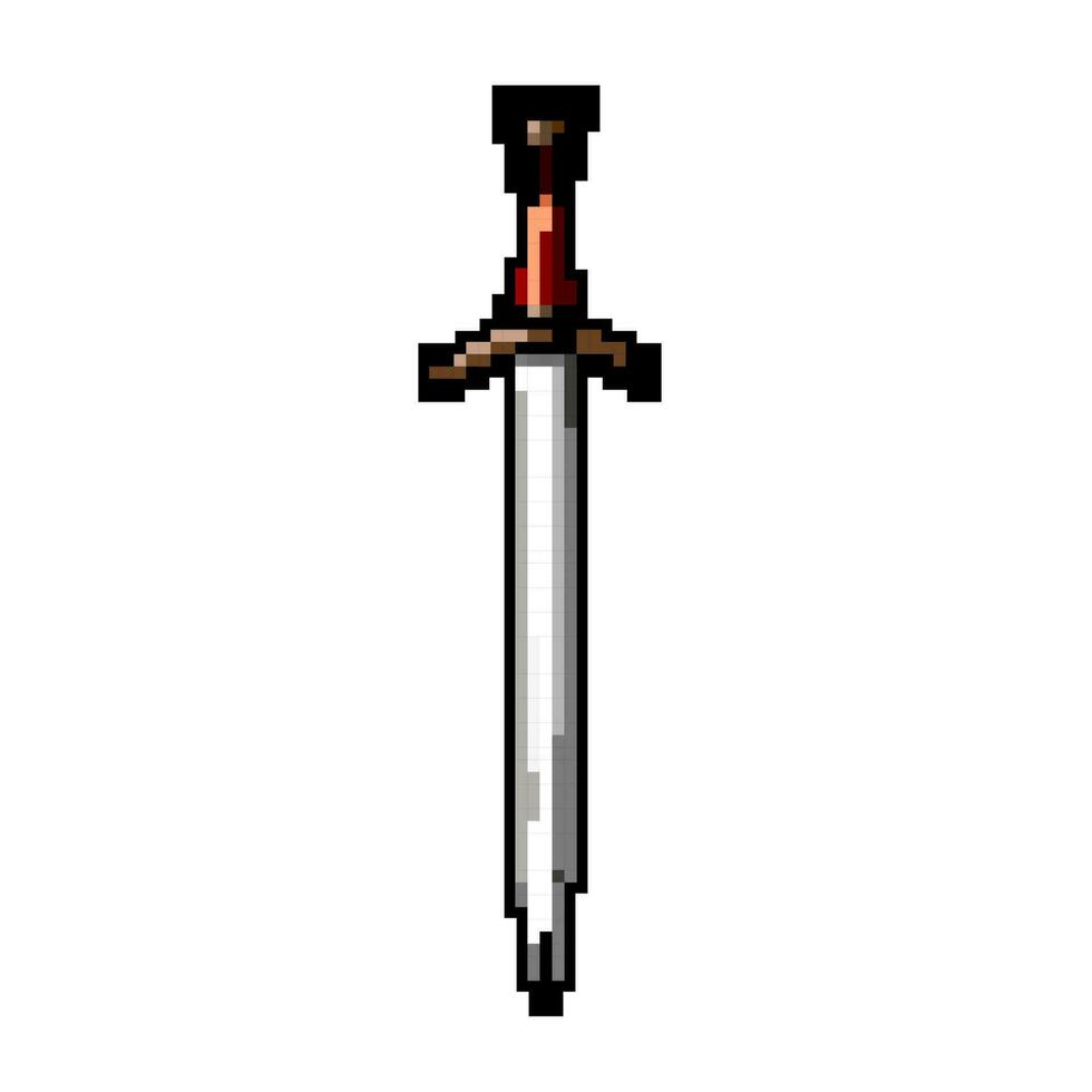 métal médiéval arme Jeu pixel art vecteur illustration