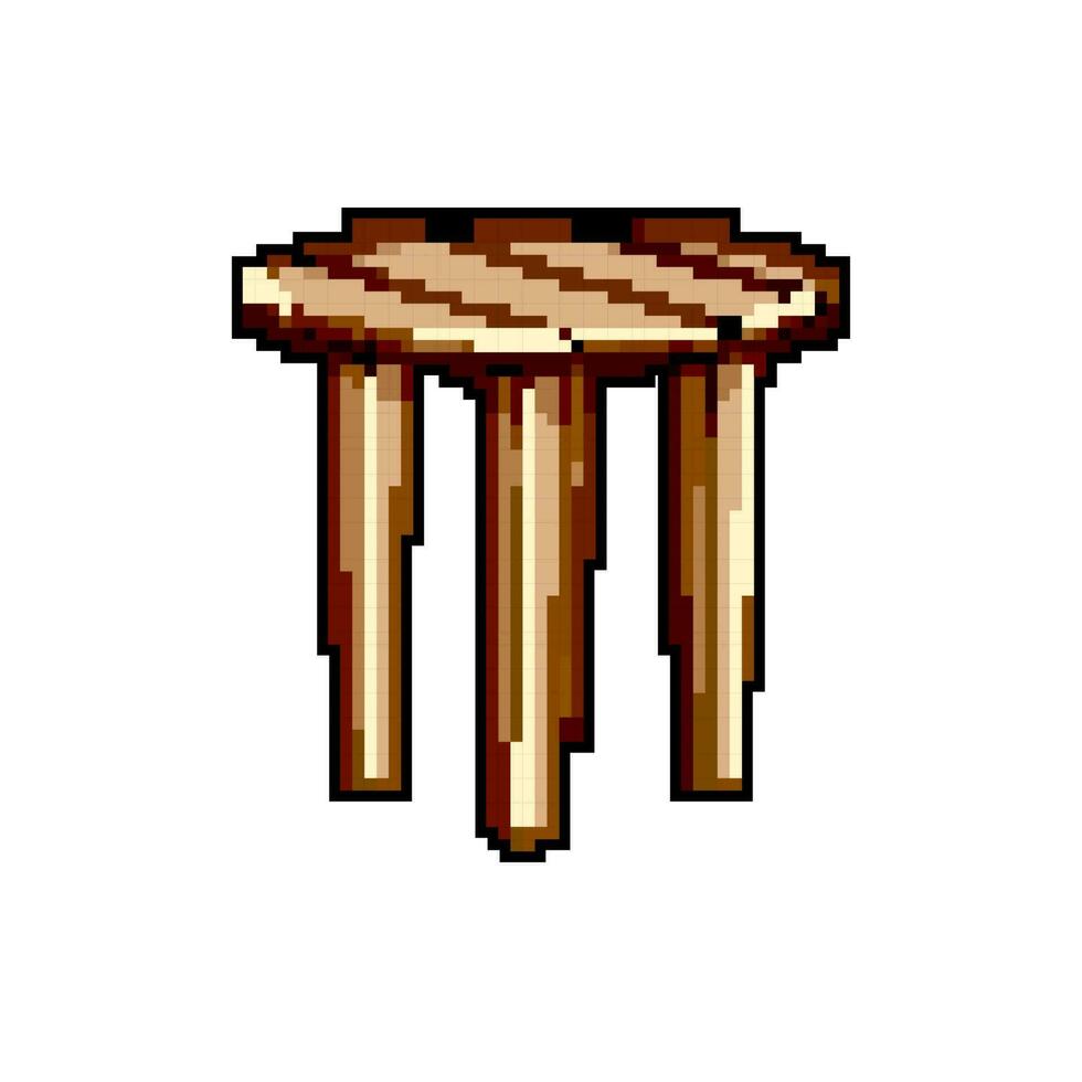 la nature jardin Extérieur table Jeu pixel art vecteur illustration