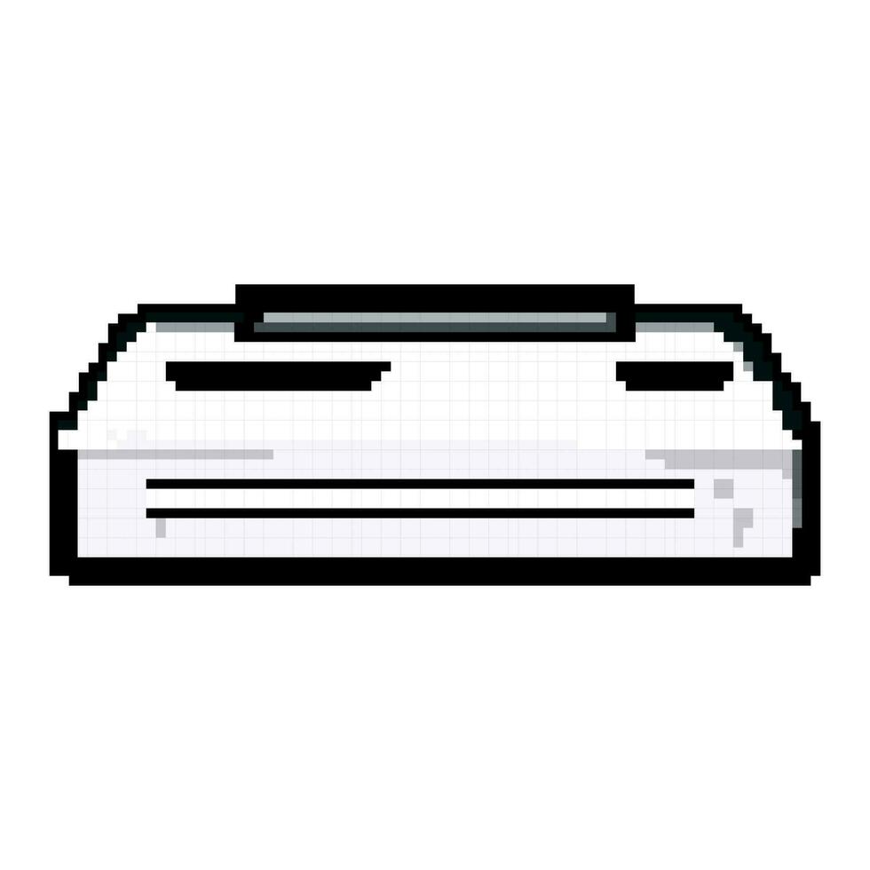 affaires plastifieuse machine Jeu pixel art vecteur illustration