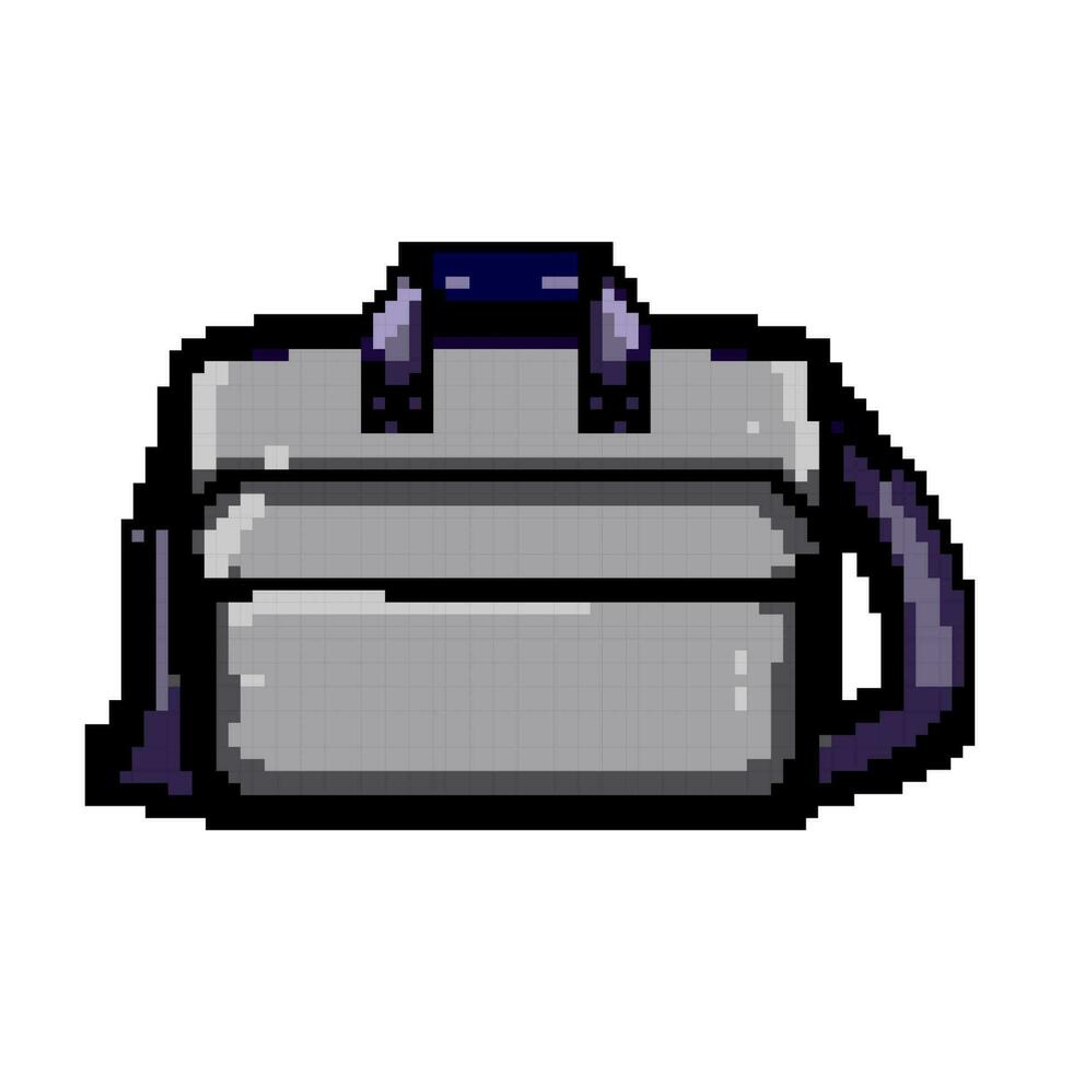 mallette portable sac Jeu pixel art vecteur illustration