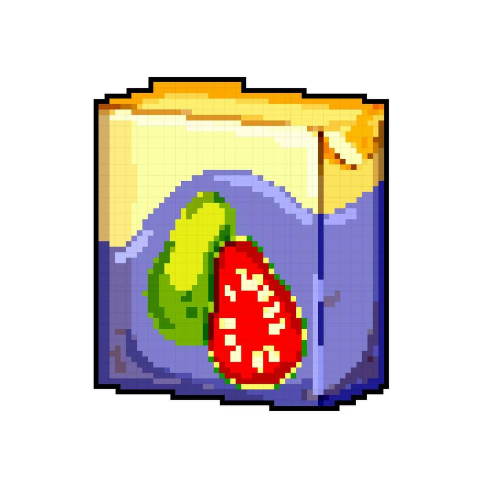 sucré jus pack Jeu pixel art vecteur illustration