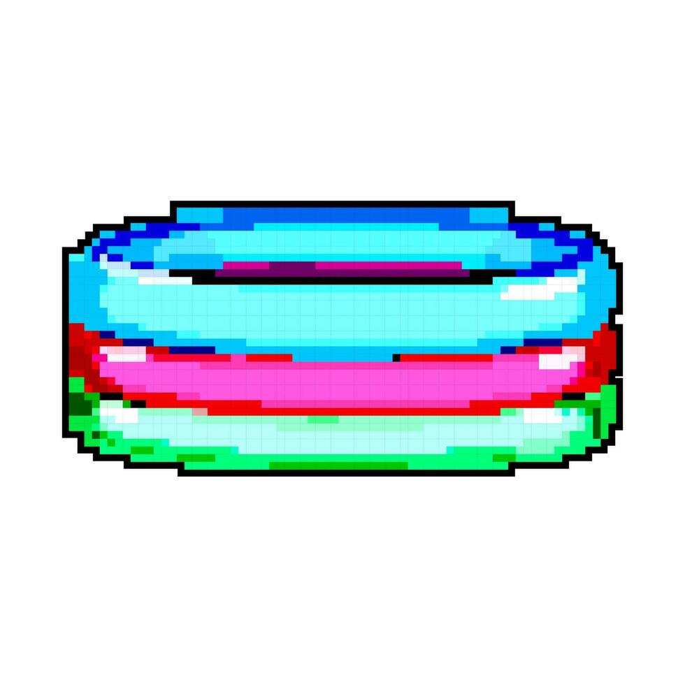 nager gonflable nager bassin Jeu pixel art vecteur illustration