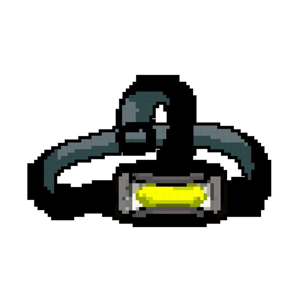 lumière lampe frontale lampe de poche Jeu pixel art vecteur illustration