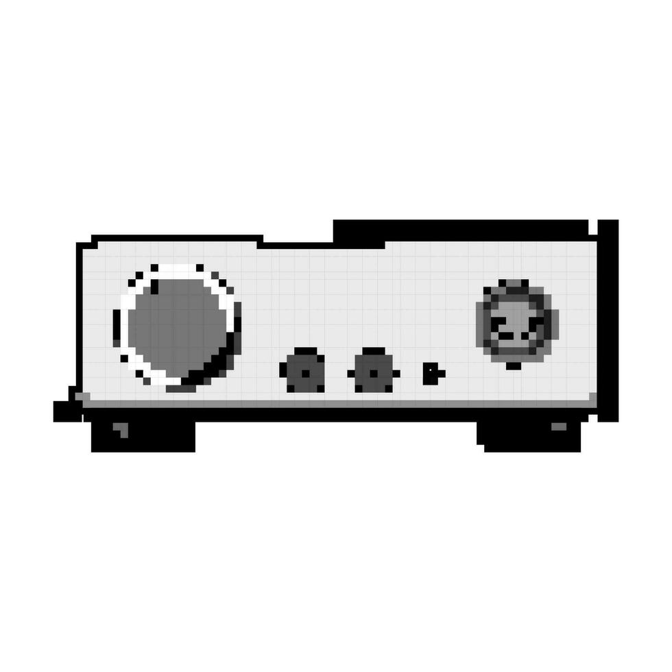 câble casque de musique ampli Jeu pixel art vecteur illustration