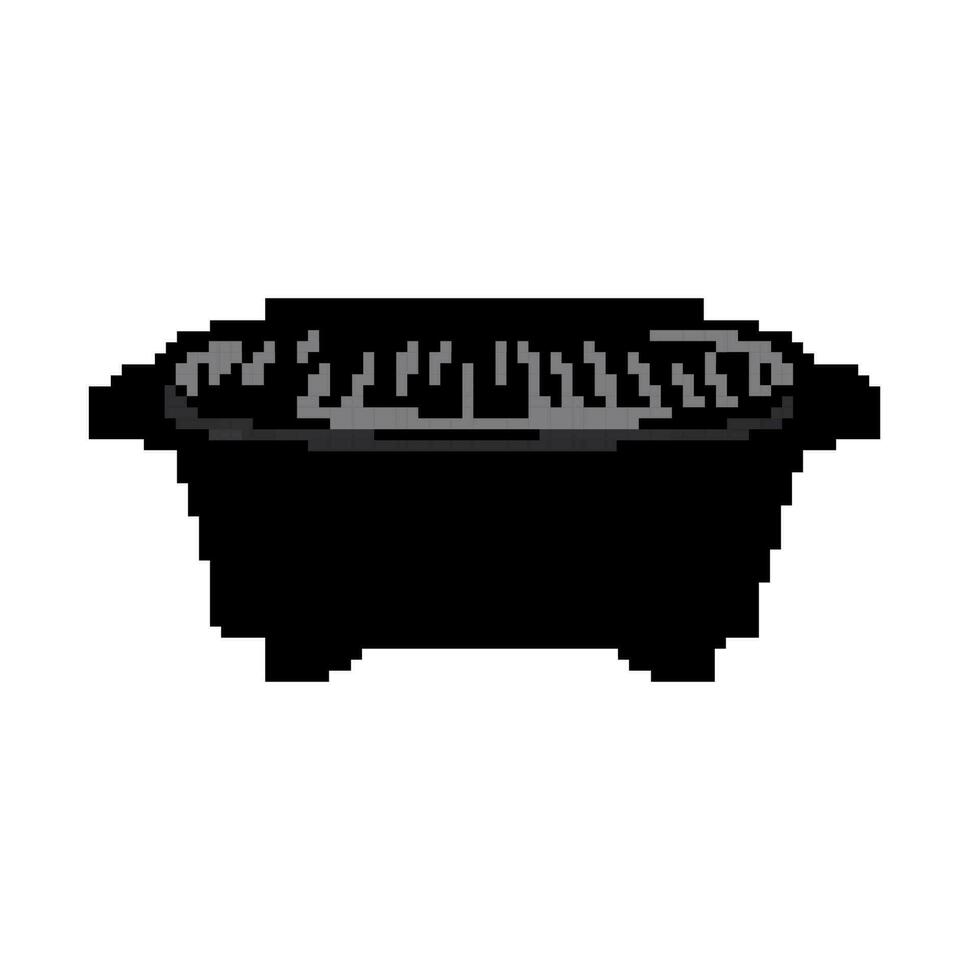 pique-nique barbecue gril Jeu pixel art vecteur illustration